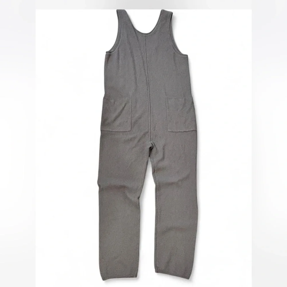 Knitted gray Jumpsuit - Picture 2 of 4